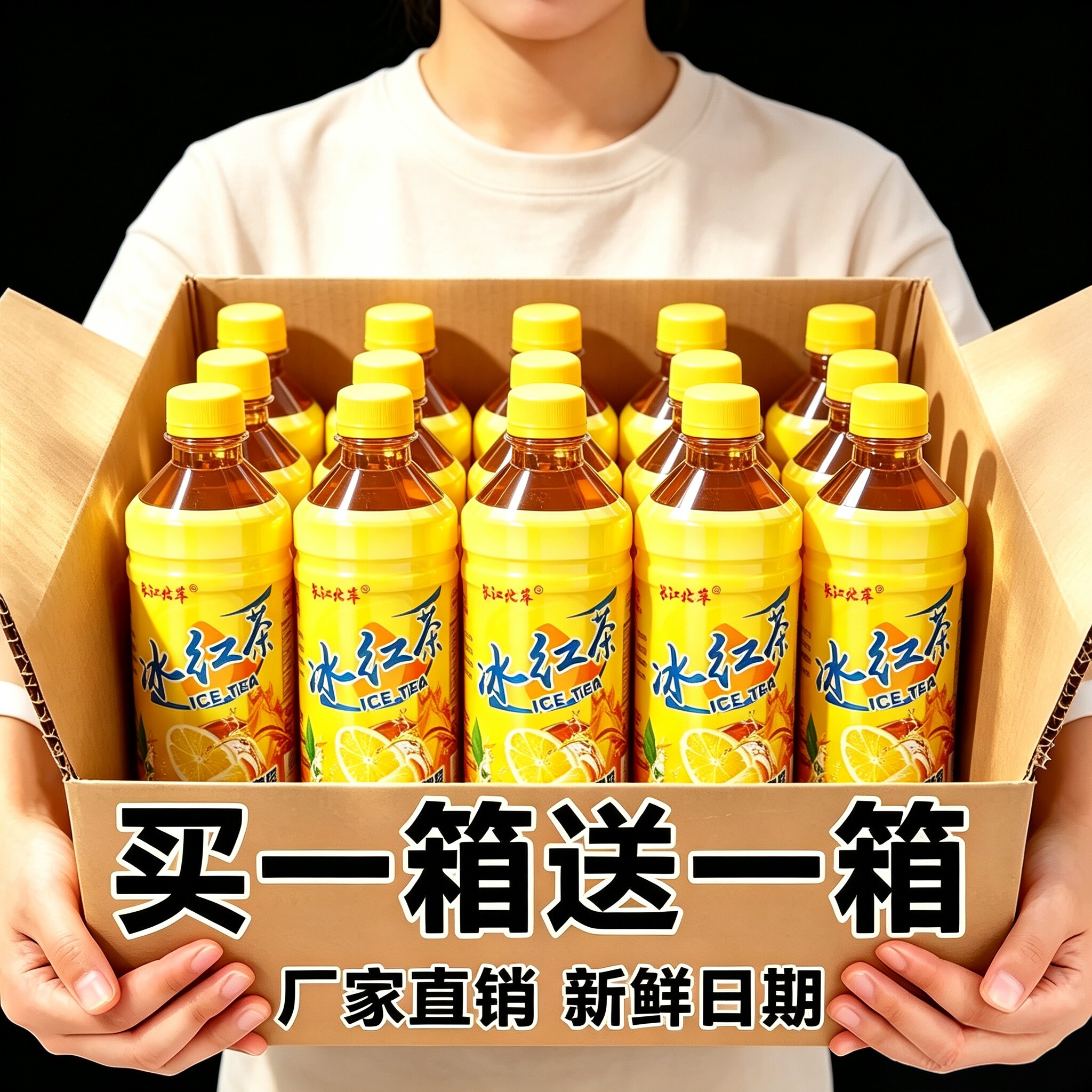 【买一送一】冰红茶小瓶300ml整箱特价批发清爽解渴夏季饮品