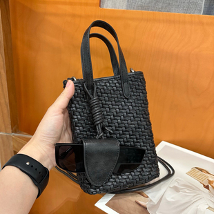 精致手工编织小包包女2025新款时尚手提包单肩斜挎包高级感迷你包