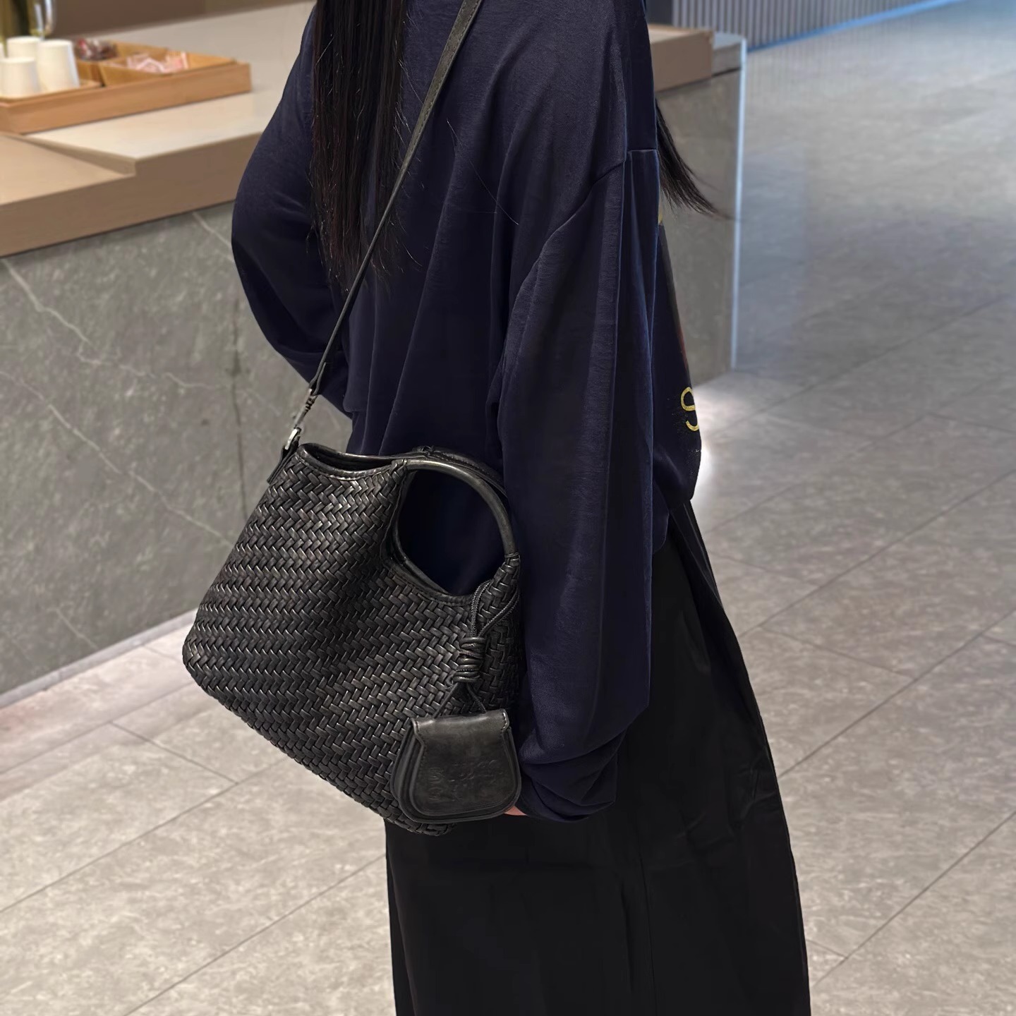 大容量编织手提托特包2025新款