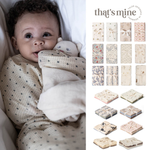 补货上新现货That Mine婴儿口水巾纱布巾包巾初生儿柔软包被