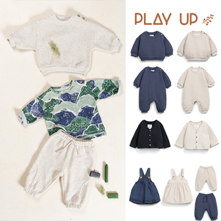 长裤 Play 纯色连体衣卫衣上衣开衫 AW25婴幼儿童新款 背带裙秋冬