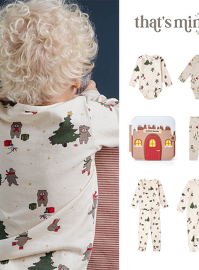 That's Mine AW25新款圣诞系列儿童连体包屁衣分体套装裤子玩具
