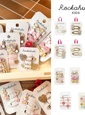 Rockahula SS26上新！儿童发夹发饰婴儿半包布发夹绳甜美可爱公主