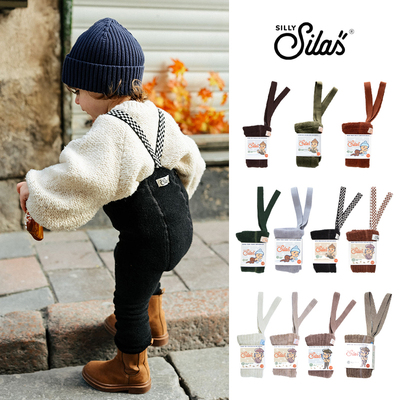 现货Silly silas AW25新款秋冬泰迪绒加厚举重裤新款儿童纯棉