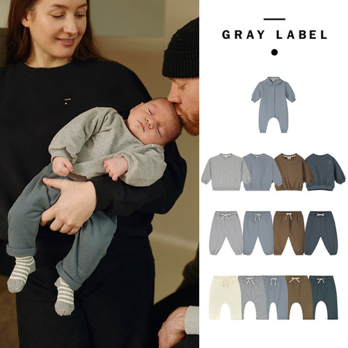 GrayLabel婴儿童卫衣卫裤加绒