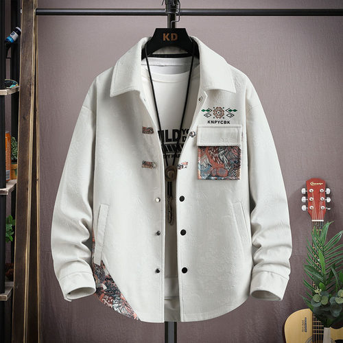 赠送运费险丨轻松穿出高级感一键get秋季休闲百搭潮牌韩版夹克男