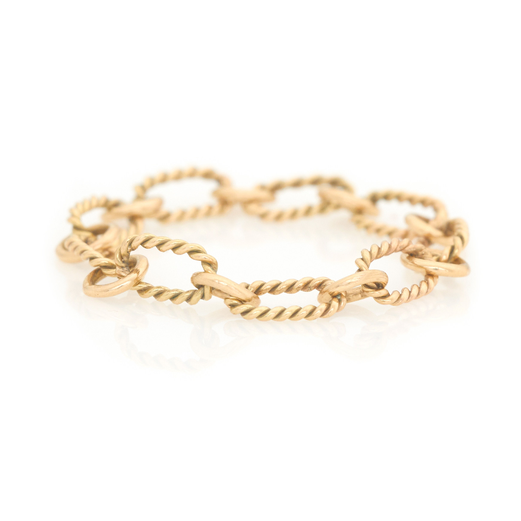 Yi Collection珠宝 14K 手工黄金链戒
