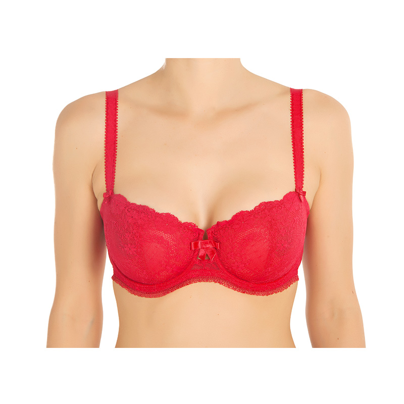 【特价大码透视蕾丝承托内衣