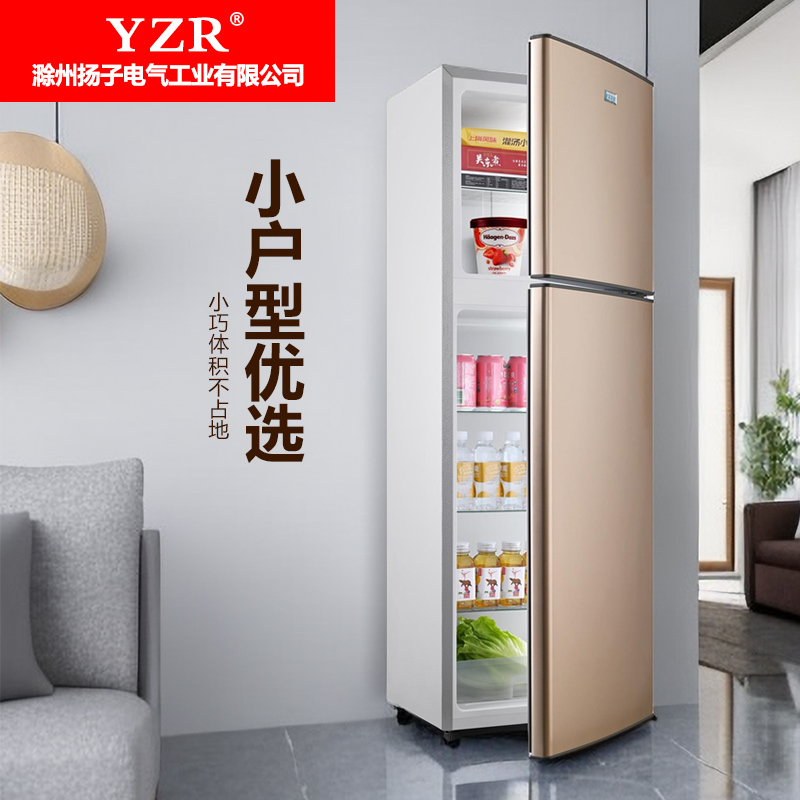家用小型冰箱双门冷冻冷藏保鲜两用大容量小冷柜一级能效节能省电