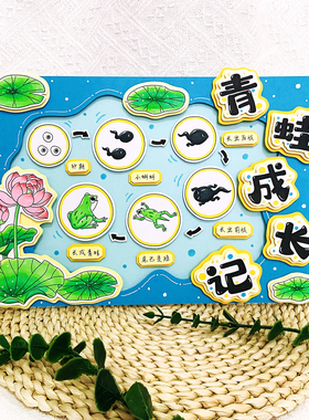 青蛙成长记立体手抄报材料包