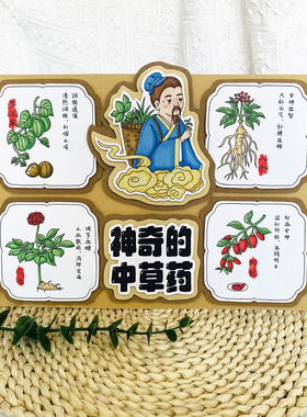 中草药立体手抄报DIY材料包
