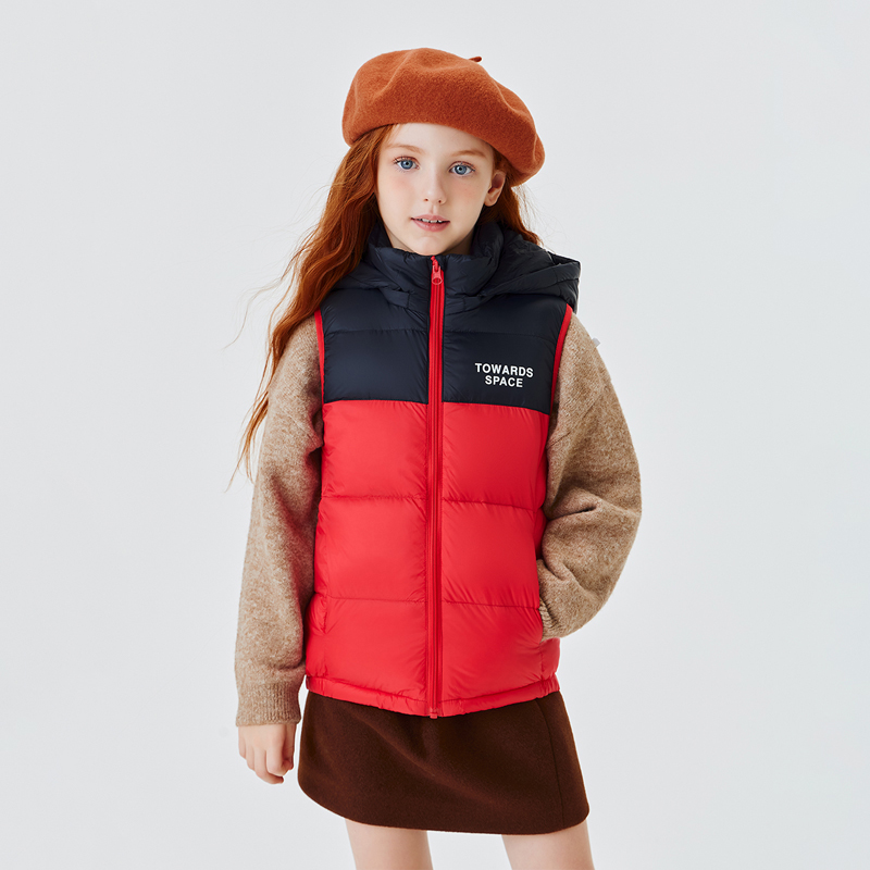 【连帽可拆】雪中飞2025儿童羽绒马甲男女童秋冬保暖羽绒背心坎肩