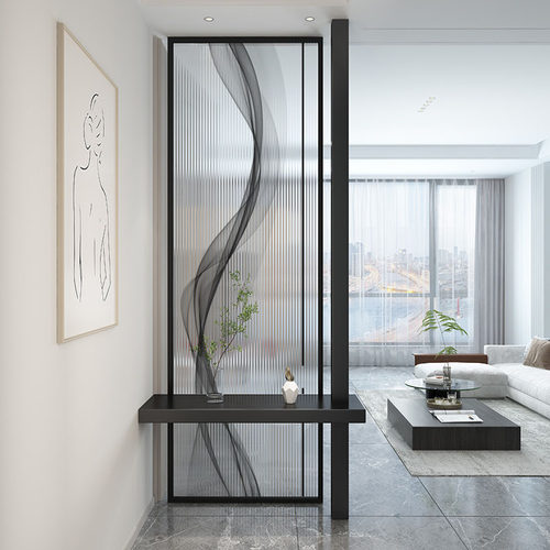 2025新款艺术长虹玻璃现代轻奢