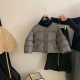 拼接高领棉服洋气外套中小童洋气上衣 新款 女童2025韩版 女童秋冬季