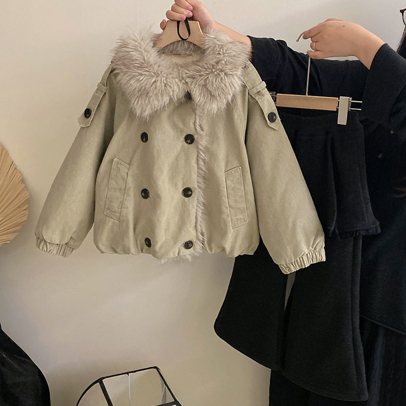 女童秋冬季2025新款洋气女宝宝座山雕毛领加棉保暖外套洋气上衣潮,童装/婴儿装/亲子装,普通外套,淘宝优惠券,粉丝福利购,淘宝优惠卷