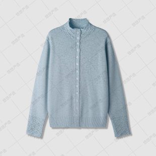 悠悠粉丝专享 毛衣女宽松高级针织衫 370克 羊毛 外套 浣熊绒