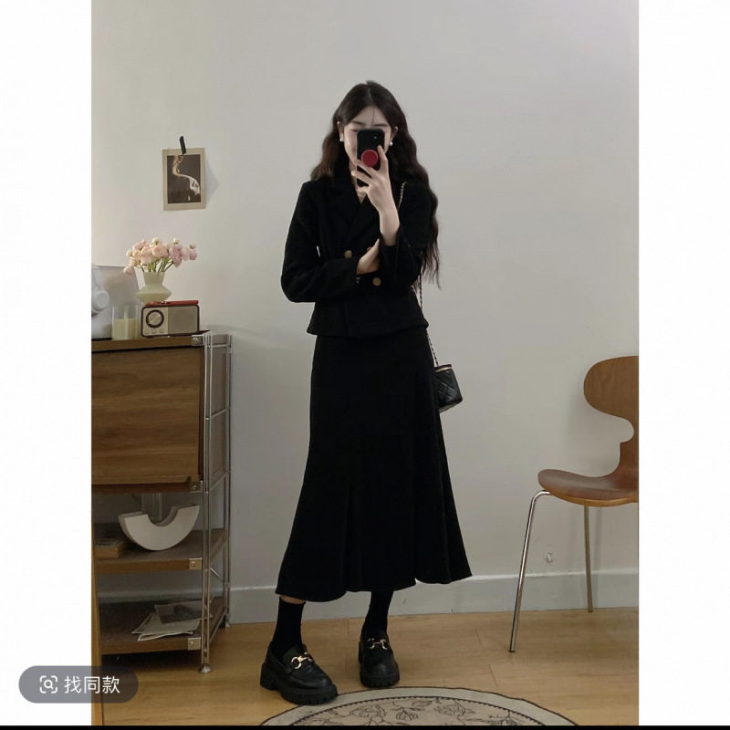 2025女装冬季新款套装女灯芯绒收腰外套+半身裙两件套 加厚夹棉,女装/女士精品,羊绒衫,淘宝优惠券,粉丝福利购,淘宝优惠卷