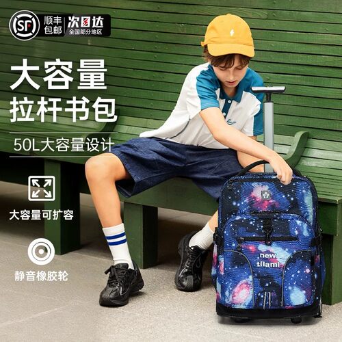 小学生拉杆书包双肩包儿童