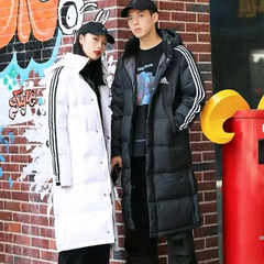 adidas /阿迪达斯 中长款户外加厚连帽羽绒服冬 男款