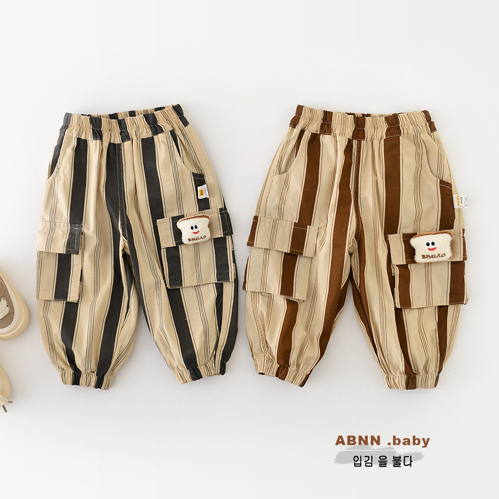 宝宝纯棉裤子春秋新款男女童韩版洋气工装裤婴幼儿春装时尚休闲裤