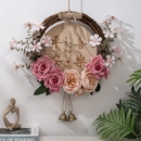 创意花环挂饰仿真花装 饰店铺入户门墙面欢迎挂牌 饰挂件客厅墙壁装