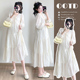 文艺大码 孕妇装 宽松版 简约时尚 连衣裙 2025韩版