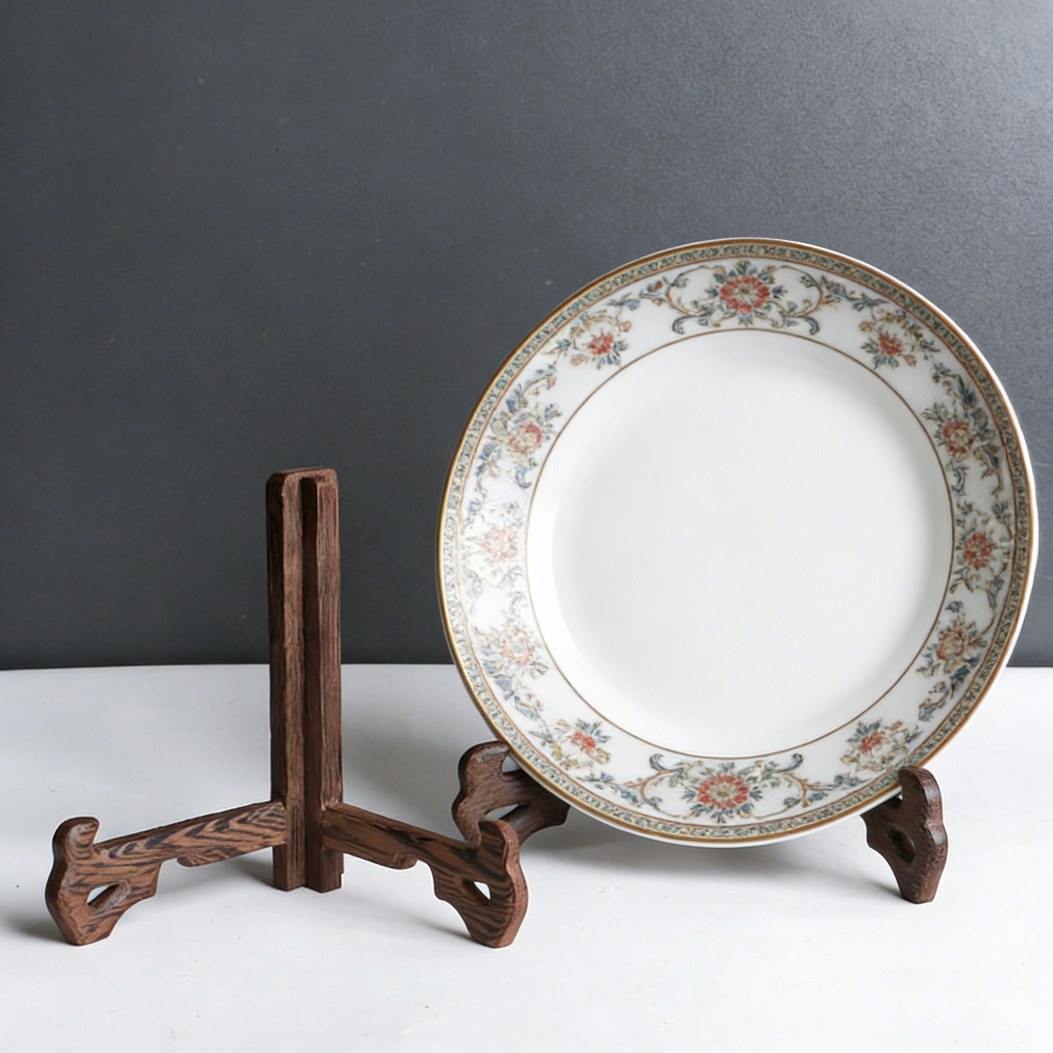 鸡翅木盘架装饰盘架子相框实木摆件架工艺品盘子支架普洱茶饼托架