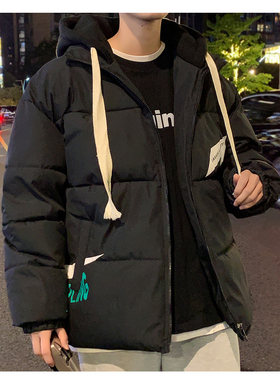 男士加厚连帽棉衣棉服男士羽绒服