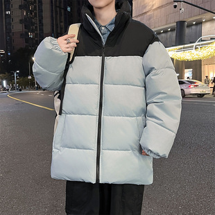 假两件棉服男款冬季宽松休闲加厚保暖棉衣外套日系潮流连帽棉袄子