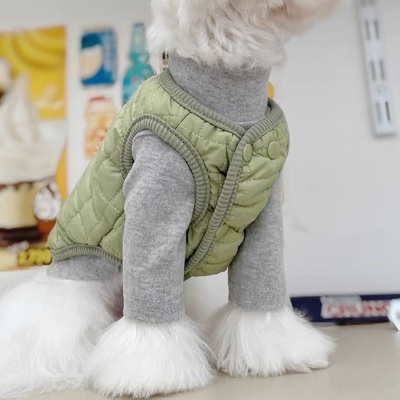 秋冬装宠物马甲无袖小狗狗衣服加厚小型犬猫咪比熊泰迪雪纳瑞保暖