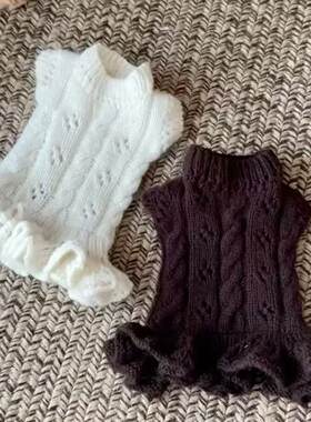 宠物猫咪秋冬秋冬装狗狗衣服毛衣小型泰迪比熊保暖博美可爱雪纳瑞