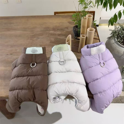 加厚棉服衣服犬棉衣约克夏牵引狗狗可秋冬宠物比熊博美小型冬季