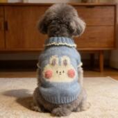 秋冬装 宠物针织毛衣博美贵宾狗狗泰迪比熊小型幼犬雪纳瑞猫咪衣服