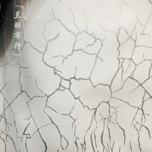 织金闪电纹亮丝银丝不规则纹路提花面料服装设计连衣裙短裙通用