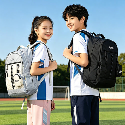 爱迪生中学生书包男生双肩包女生