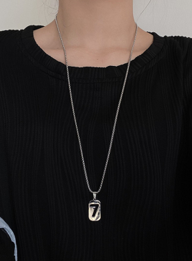 数字钛钢项链女嘻哈轻奢小众高级