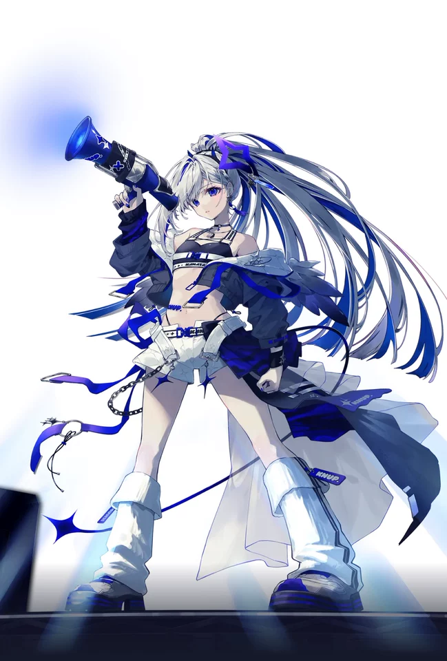 墨染青丝假发定制hololive 天音彼方 LOCK ON演唱会cos假发图片