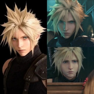 墨染青丝假发定制最终幻想7克劳德cos假发一件起定做各种假毛假发