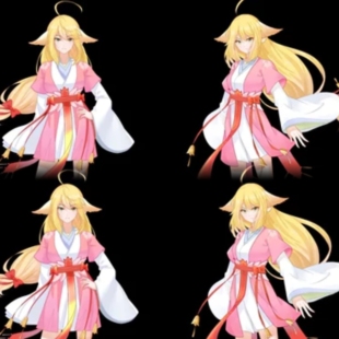 墨染青丝假发定制狐妖小红娘涂山红红cos假发来图定做各种假毛