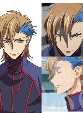 墨染青丝假发定制阿修·菲尼克斯cis假发Code Geass 反叛的鲁路修