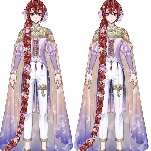墨染青丝假发定做迪士尼扭曲仙境 Riddle Roseheart cos假发假毛