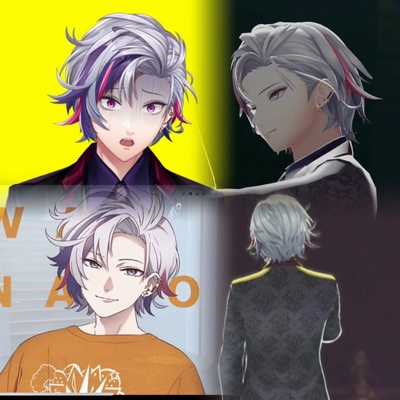 墨染青丝假发定制虚拟偶像Vtuber 不破湊cos假发定做各种人物假毛