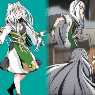 墨染青丝假发定制《盾之勇者成名录》 Atla（阿特拉）cos假发
