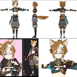 墨染青丝假发定制原神   五郎cos假毛一件起定做各种人物假毛假发