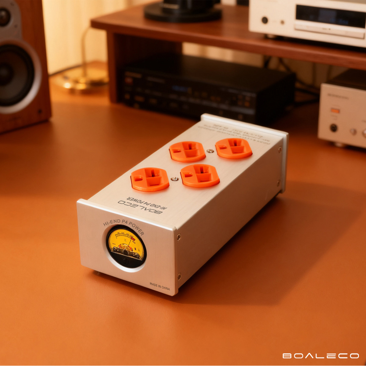 BOALECO P4电源滤波器HIFI发烧音响美标电源插排防雷抗干扰净化器