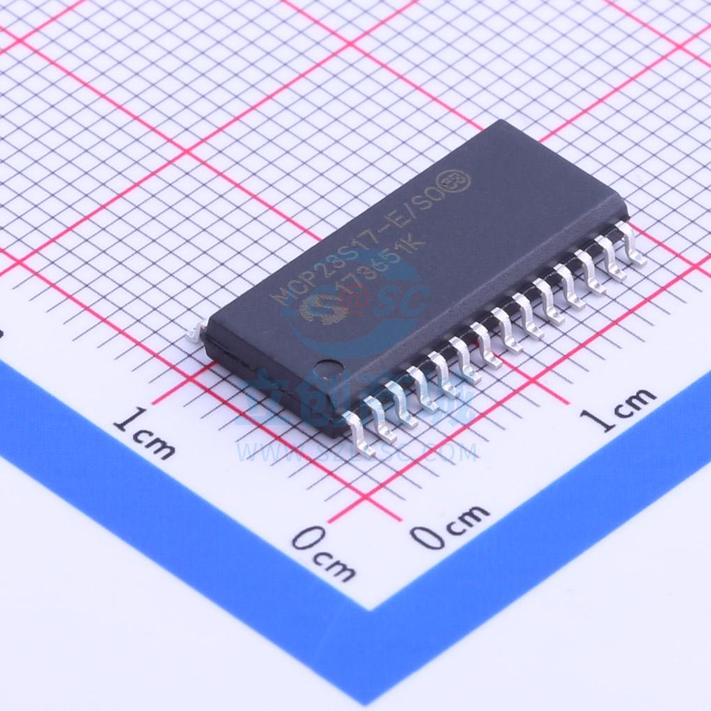 I/O扩展器 MCP23S17-E/SO SOIC-28_300mil MICROCHIP(美国微芯)