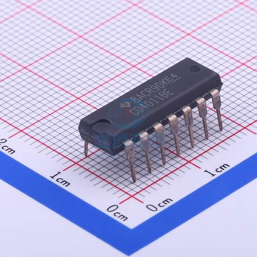 逻辑门 CD4011BE DIP-14 TI 全新原装正品