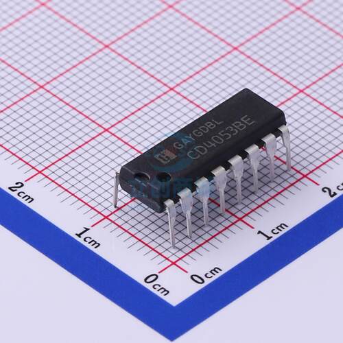 模拟开关/多路复用器 CD4053BE DIP-16 HGSEMI(华冠)