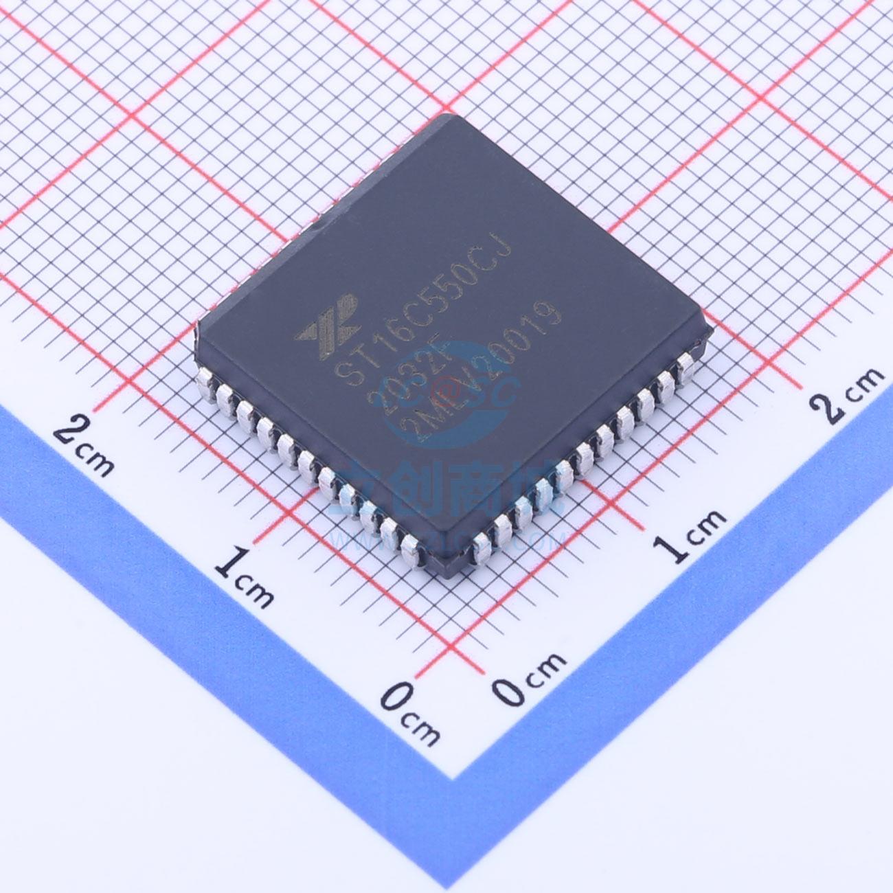 总线转UART ST16C550CJ44TR-F PLCC-44(16.59x16.59) MaxLinear