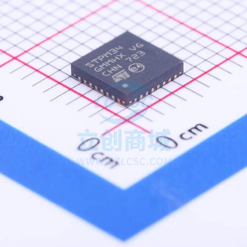 电能计量芯片 STPM34TR QFN-32_5x5x05P ST 全新原装正品